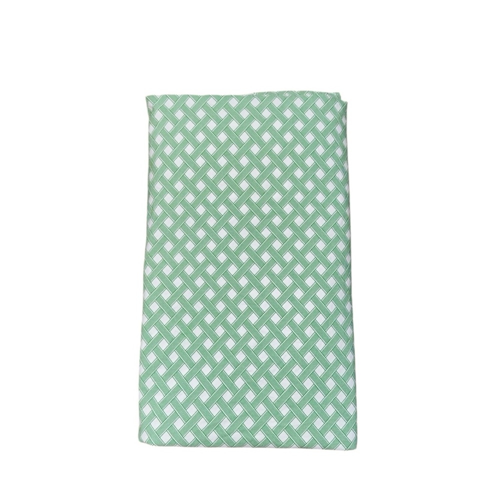 Jonathan Alder Green Lattice Weave Geometric Pattern Queen Duvet Cover‎